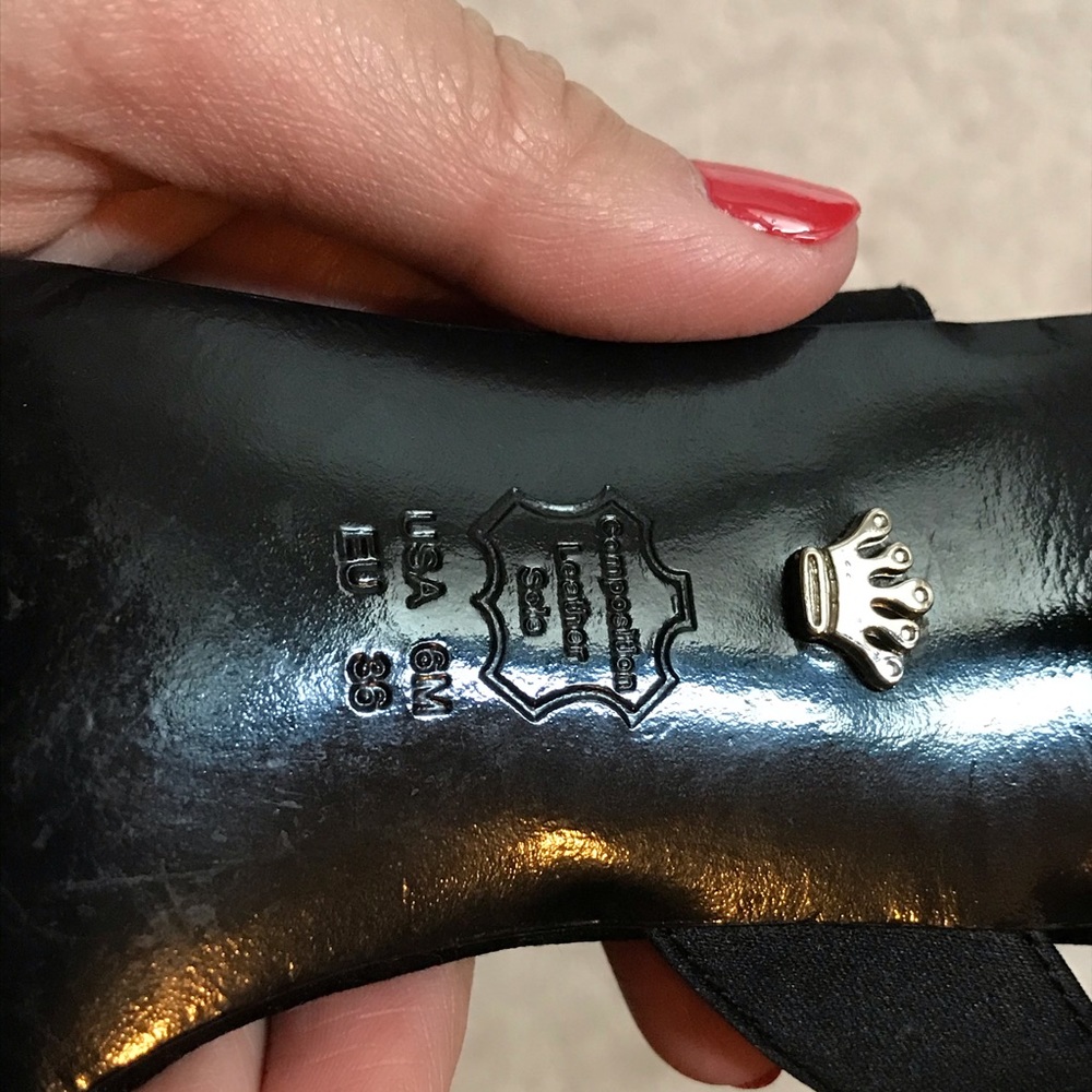 Nina Black Size 6 Heels - Picture 6 of 10